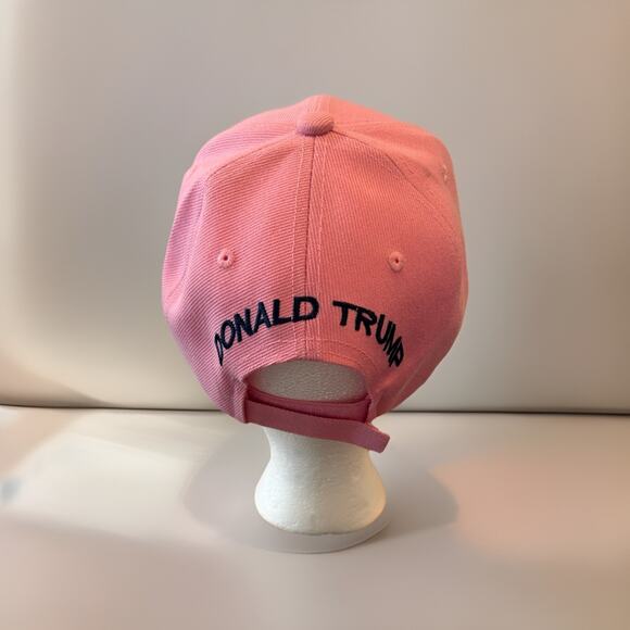 Trump Keep America Great! 2020 45th President Signature Pink Cotton Hat Cap - Picture 4 of 7